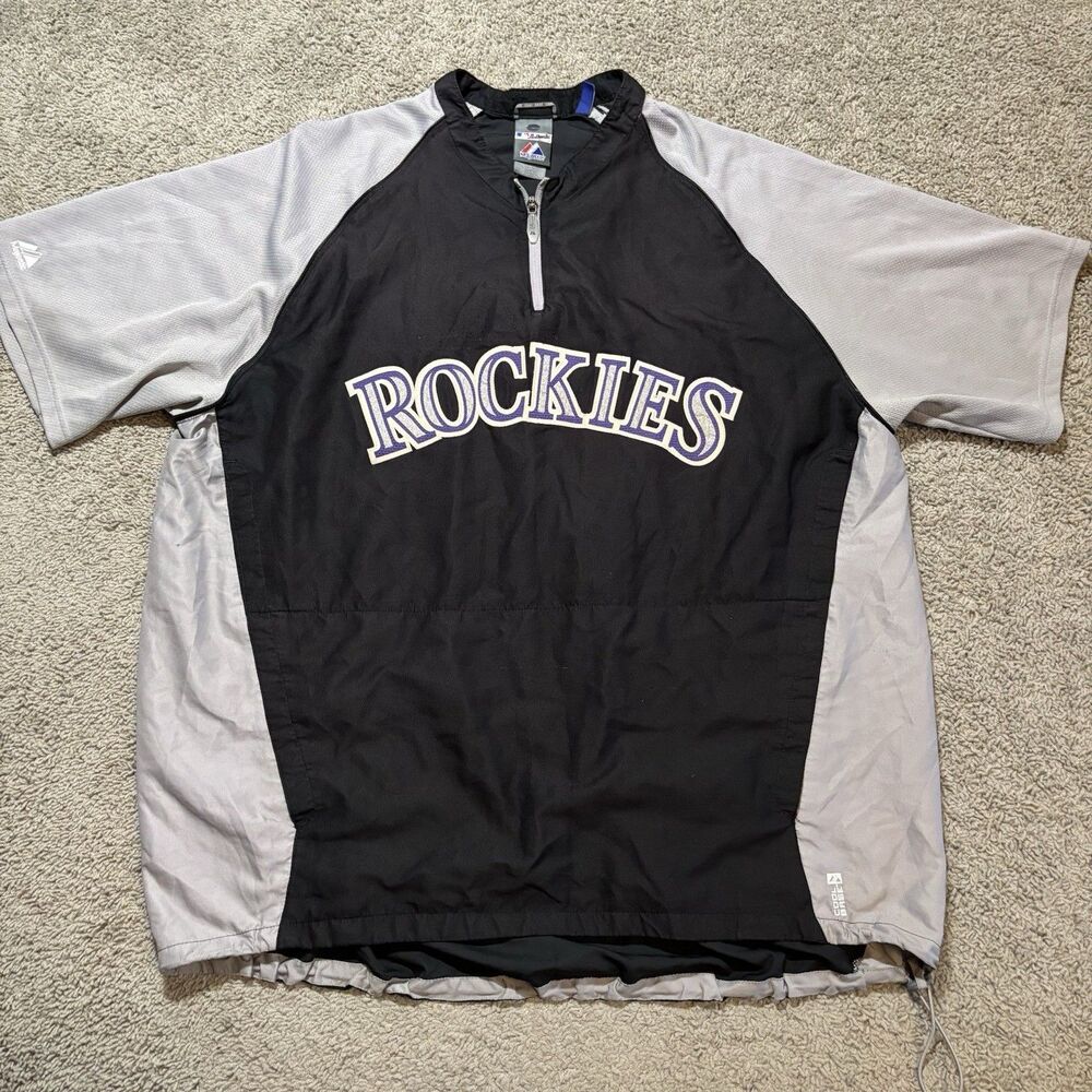 Majestic Colorado Rockies Batting Practice Jersey XL Authentic Cool Base MLB